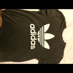 Adidas olive green T-shirt